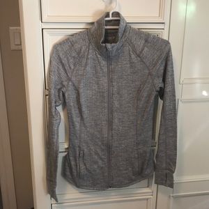 Light grey active wear jacket